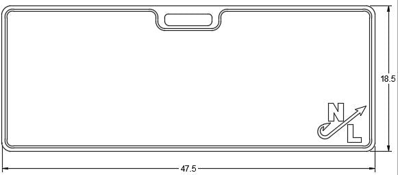 48"x19" Big Fish Cutting Board